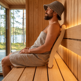 NORDMERE™ Ergonomic Wooden Sauna Backrest